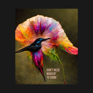 Inspirational hummingbird - motivational quote to boost your energy! T-Shirt