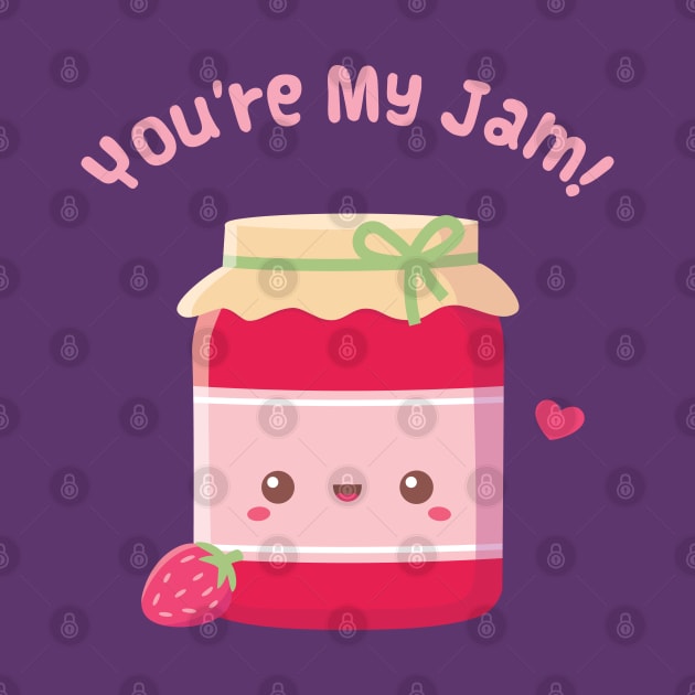 You Are My Jam, Strawberry Jam Bottle by rustydoodle