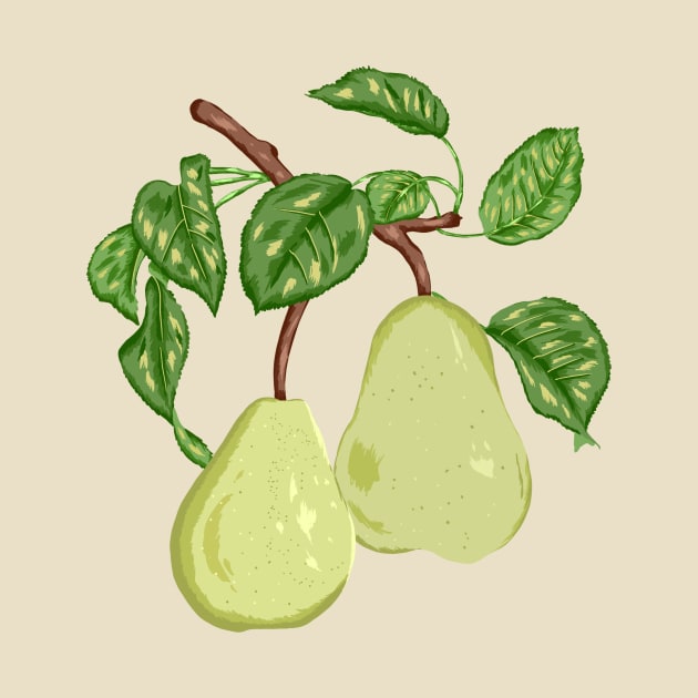 Pear Botanical by Salfiart