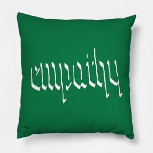 Empathy white Pillow