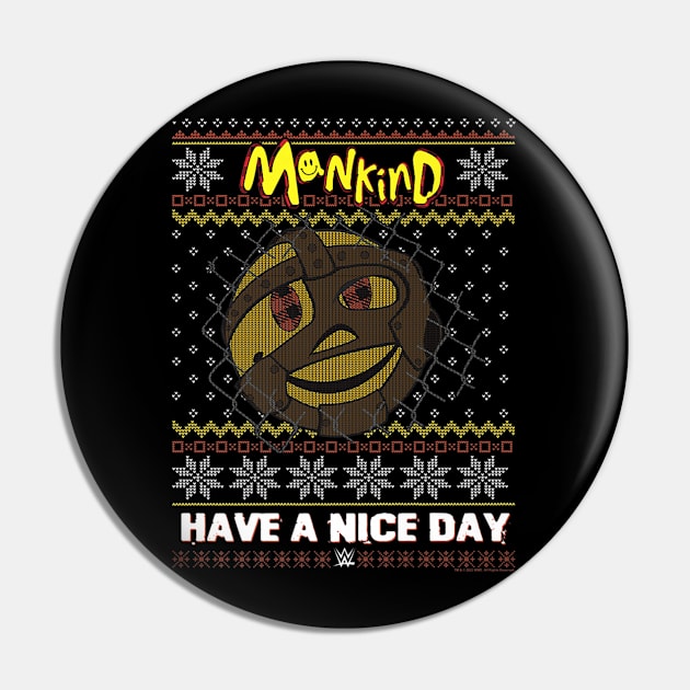 Mankind Happy Christmas Ugly Pin by Holman