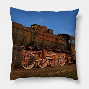 Vintage steam loco, Bucharest Pillow