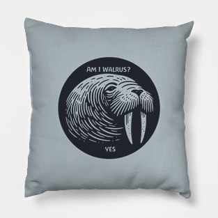 I am walrus beatles magical mystery tour tshirt merch Pillow