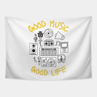 Good Music Good Life Tapestry