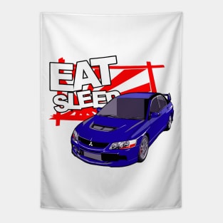 Eat Sleep JDM Lancer EVO Tapestry