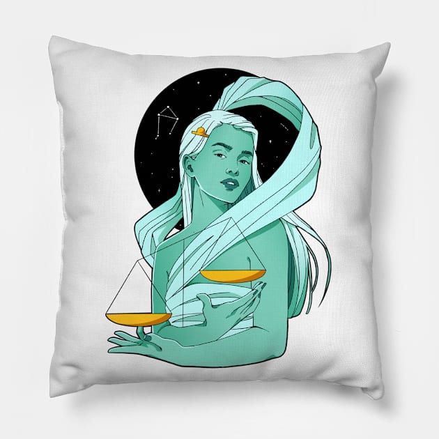Libra Pillow by Karothekreator