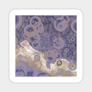 Purple and Taupe Abstract Magnet