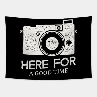 Vintage Camera / Here For a Good Time Tapestry