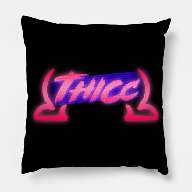 Furry Thicc Pillow by TylerMannArt