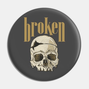 Broken Skull Pin