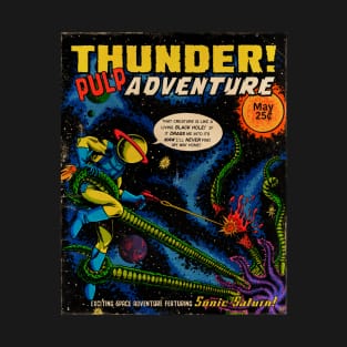 Sonic Saturn - Thunder!  Pulp Adventure T-Shirt