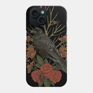 Dark Ravens, Roses & Spiders Phone Case