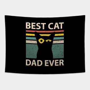 Vintage Best Cat Dad Ever Tapestry