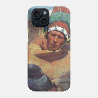 Taos Indian Holding a Water Jug by Blumenschein Phone Case