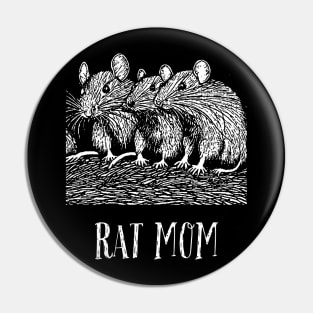 Rat Mom Pin