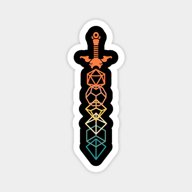 Retro Minimalist Rpg Dice Sword Dnd Magnet Teepublic He who draws the sword from the stone, he shall be king. retro minimalist rpg dice sword