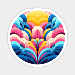 Abstract Flower Magnet