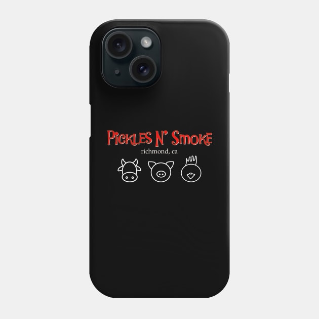 3 wise men - white Phone Case by picklesnsmoke