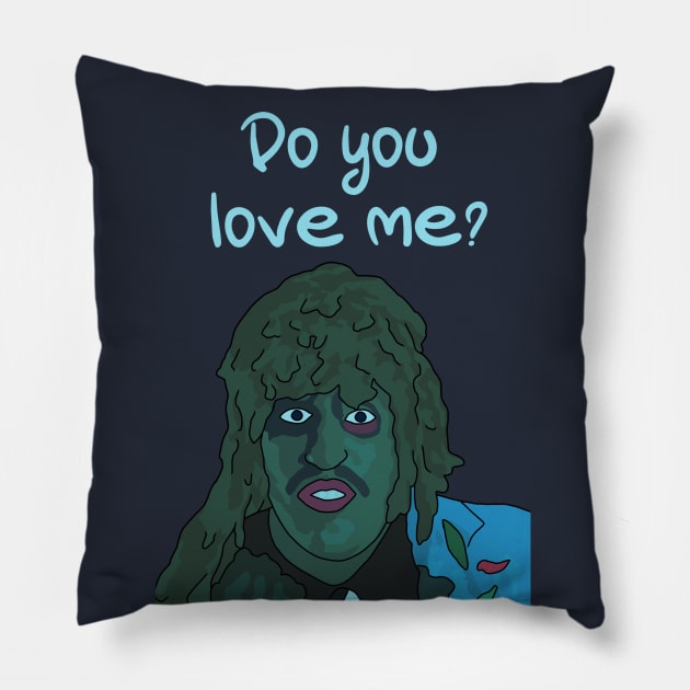 "Do You Love Me?" Old Greg, Mighty Boosh Pillow by Third Wheel Tees