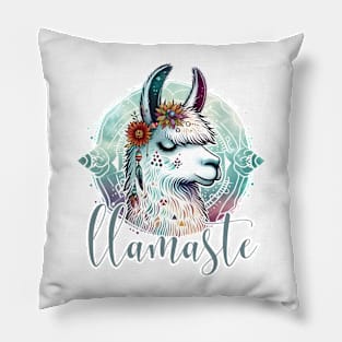 Llamaste llama namaste Pillow