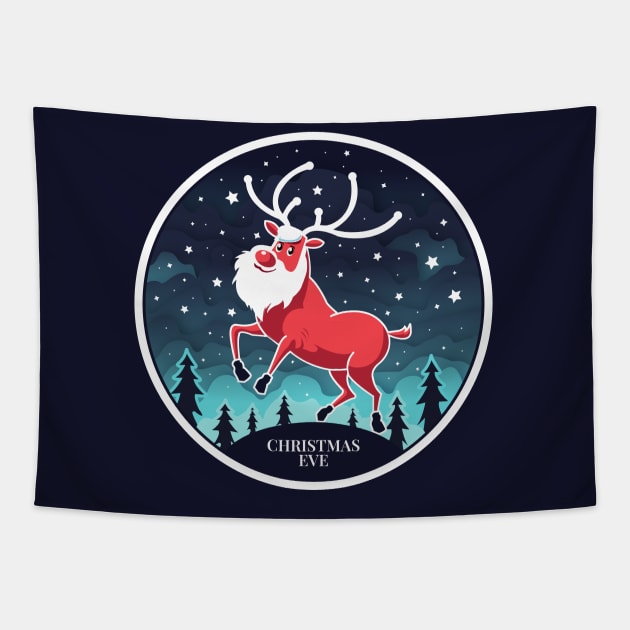 The Santa-deer Tapestry by Minimallistger