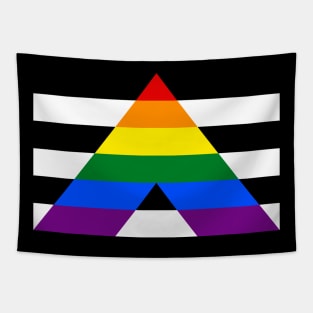 LGBTQ Ally Pride Flag Tapestry