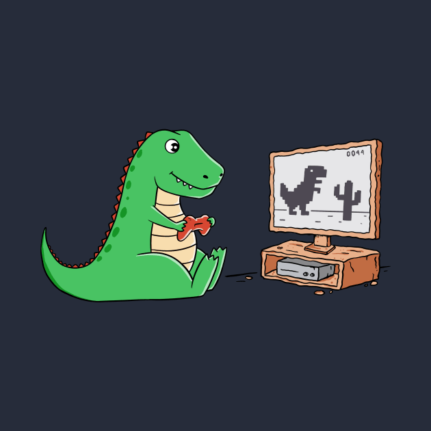 Dinosaur Gaming by coffeeman