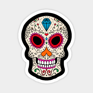 sugar head skull Magnet