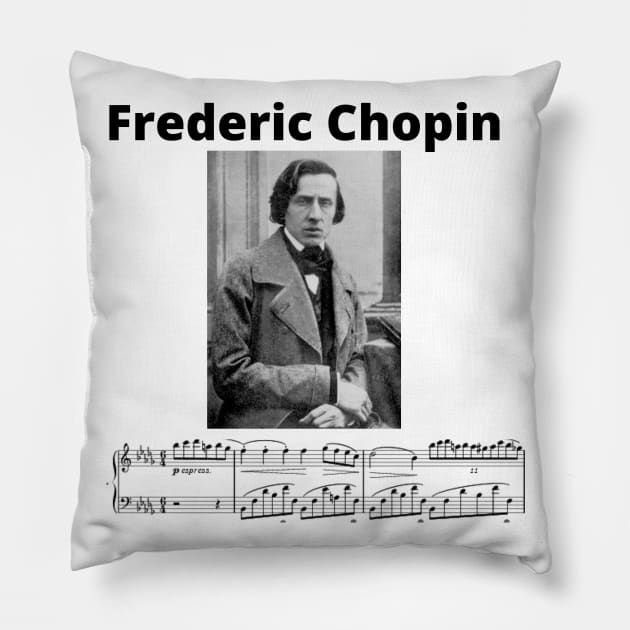 Frederick Chopin. Pillow by Rosettemusicandguitar