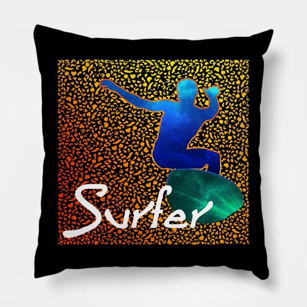 Surfer Pillow by Magnit-pro 