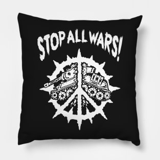 stop all wars Pillow