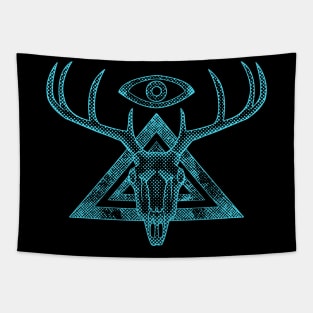 Illuminati Deer Skull Tapestry