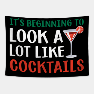 It's beginning to look a lot like cocktails Tapestry