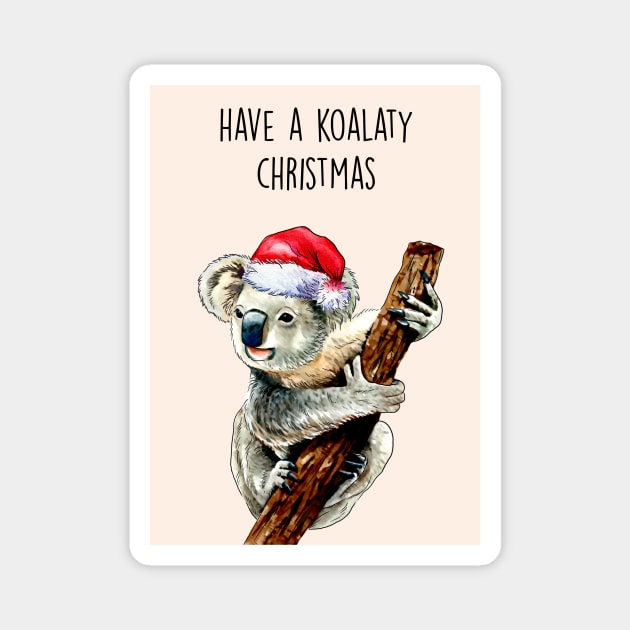 KOALATY CHRISTMAS Magnet by Poppy and Mabel