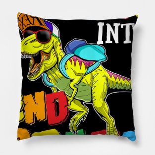 Roaring Into 2nd Grade Dinosaur Back To School Pillow