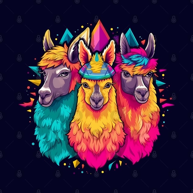 Rainbow Llama Squad by Czajnikolandia