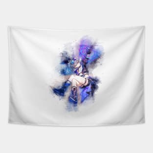 Silver Wolf - Honkai Star Rail (Watercolor) Tapestry