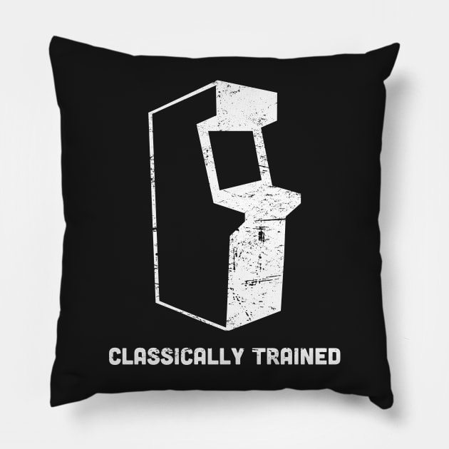 Classically Trained - Retro Arcade Game Pillow by MeatMan