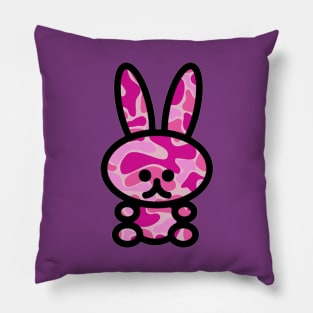 Camo Bunny Rabbit Pillow