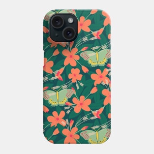 Apple Blossom Butterfly Phone Case