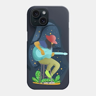 play guitar "stay at home" Phone Case