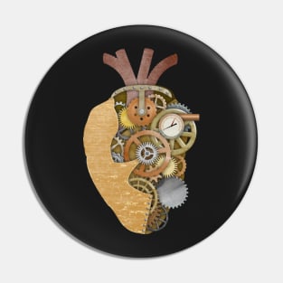 Steampunk At Heart Pin