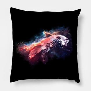 Nebula Flowers - Cute Fox Pillow