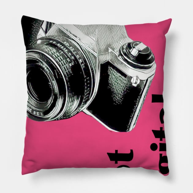 Not Digital (Analog SLR, Film) 35mm Tee Pillow by GdotArroyo