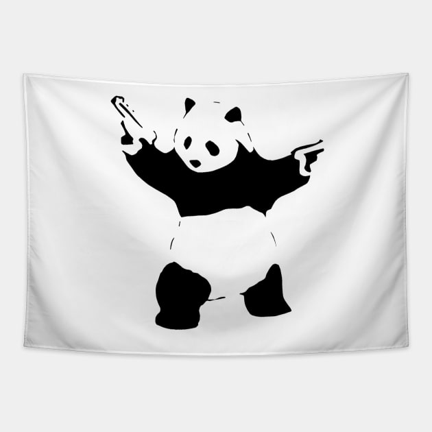 pandas tencil Tapestry by Ndolor
