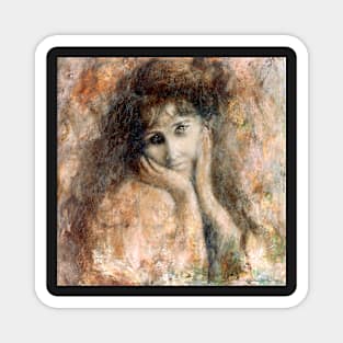 Victorian Girl by Julie Ann Stricklin Magnet