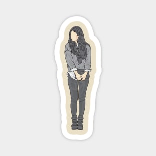 Korean Girl Moon Collection Magnet