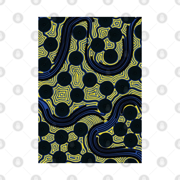 Aboriginal Art - The Rivers Around Us by hogartharts