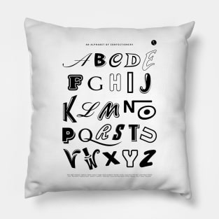 An Alphabet of Confectionery Pillow