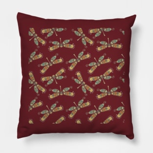 Dragonfly Pattern Pillow